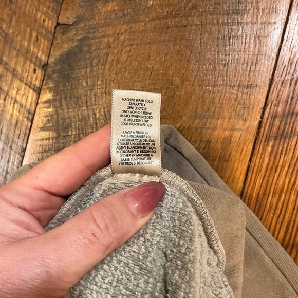 NSF Rusty Side Slit Flare Pants Pale Grey Women’s XS | Lounge Fleece Sweatpants - Picture 10 of 10